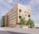 Nya byggnaden för psykiatrisk vård på Åbo Universitetscentralsjukhus. Foto: Skanska