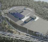 Metsos nya Lokomotion Technology Center i Tammerfors. Illustration: Skanska