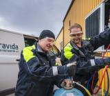 Kyltekniker från Bravida i arbete. Foto: Bravida