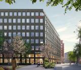 Hotell- och kontorsprojektet Hjärta i Uppsala. Illustration: Krook & Tjäder Hotell- och kontorsprojektet Hjärta i Uppsala. Illustration: Krook & Tjäder