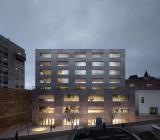 Skiss över ny byggnad för Handelshögskolan i Göteborg Foto: Johannes Norlander Arkitektur