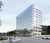 Nytt kontorshus och innovationscenter i Flemingsberg, med Alfa Laval som hyresgäst. Foto: Skanska