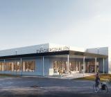 Nya Spångbergshallen i Filipstad. Foto: Liljewall
