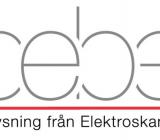 Cebe Belysnings logotype. Illustration Cebe Belysning/Elektroskandia