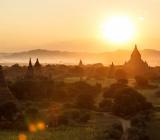 Solnedgång i Myanmar. Foto: Colourbox