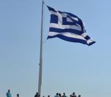 Grekisk flagga. Foto: Colourbox
