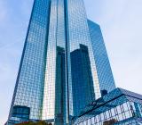 Deutsche Banks tvillingskrapa där man har sitt huvudkontor, en välkänd del av Frankfurts finanskvarters skyline. Foto: Colourbox 