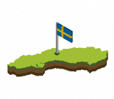 Karta över Sverige. Foto: Colourbox