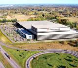 Illustration av Elektroskandias blivande nya logistikcenter i Örebros nordöstra utkant. Illustration: Elektroskandia 