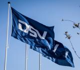 Flaggor vid DSV:s huvudkontor i Danmark. Foto: DSV