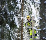 Elnätsinvestering i Älvdalen. Foto: Ellevio