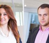 Fahimeh Farhadian och Niklas Ala-Juoni är nya säljare i Hagers svenska organisation. Foto: Hager