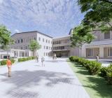 Nya för- och grundskolan i Karleby. Illustration: Arcadia Oy architects
