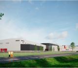 Hitachi Energys nya fabrik i Ludvika. Illustration: Hitachi Energy Hitachi Energys nya fabrik i Ludvika. Illustration: Hitachi Energy
