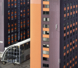 Del av kommunala Huges bestånd i Huddingestadsdelen Flemingsberg. Bilden visar Röntgenvägen 3. Foto: Huge