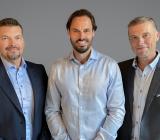 Tero Viinikka, ansvarig Instalco Finland vvs, Robin Boheman, koncernchef, och Sami Vanhamaki, ansvarig Instalco Finland el.