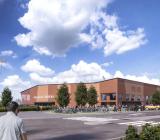 Karlebys nya idrottshall. Illustration: Jääskeläinen Architects