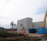 Transformatorstationsbygge av Eitech åt Vattenfall i Nordmaling. Foto: Eitech