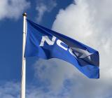 Flagga med NCC:s logga. Foto: NCC Flagga med NCC:s logga. Foto: NCC