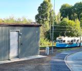 Likriktarstation vid Göteborgs spårväg. Foto: Omexom