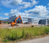 Solars nya logistikcenter byggs i Kumla. Foto: Agnes Karnatz Solars nya logistikcenter byggs i Kumla. Foto: Agnes Karnatz