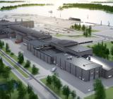 SSAB:s nya stålverk i Luleå. Illustration: SSAB