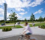 Västra Hamnen i Malmö med det välkända landmärket Turning Torso. Foto: Christiaan Dirksen 