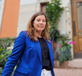 Marie Strannegård, vd för Axsol, Solkompaniet och Energiengagemang. Foto: Agnes Karnatz