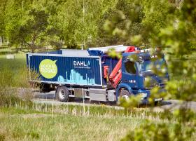 En av Dahls lastbilar. Foto: Dahl