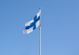 Finska flaggan. Foto: Colourbox