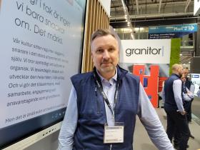 Joakim Akre, affärsutvecklingschef på Granitor Electro, på Elfack 2025. Foto: Agnes Karnatz