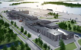 SSAB:s nya stålverk i Luleå. Illustration: SSAB SSAB:s nya stålverk i Luleå. Illustration: SSAB