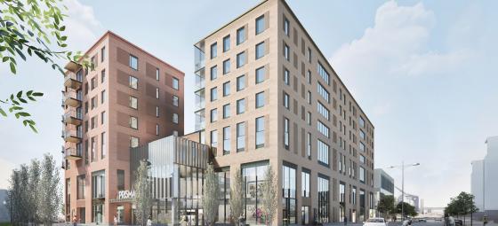 Prisma stormarknad i Esbo. Illustration: L Arkkitehdit Oy