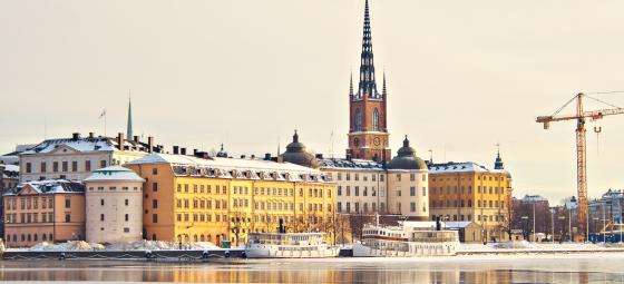 Vy över Stockholm vintertid. Foto: Colourbox
