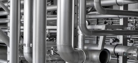 Industrirörsinstallationer. Foto: Colourbox