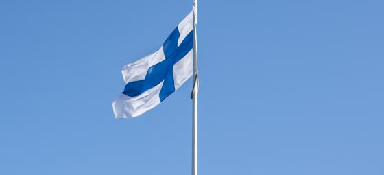 Finska flaggan. Foto: Colourbox