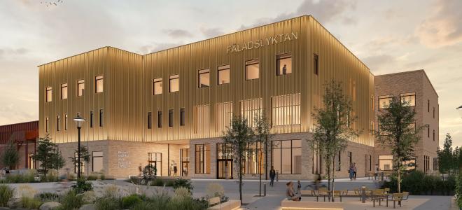 Ny skola på Norra Fäladen i Lund. Illustration: Sweco Architects/Lunds kommun