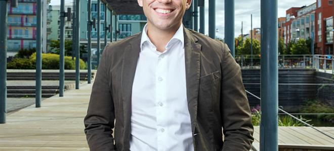 Christoffer Järkeborn, ny koncernchef för Sandbäckens. Foto: Anna Simonsson