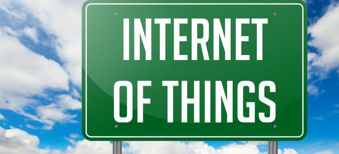 Skylt om Internet of things. Illustration:  Colourbox