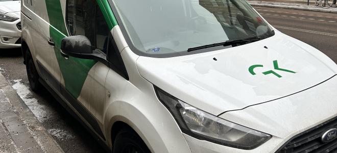 En av GK:s bilar. Foto: Rolf Gabrielson