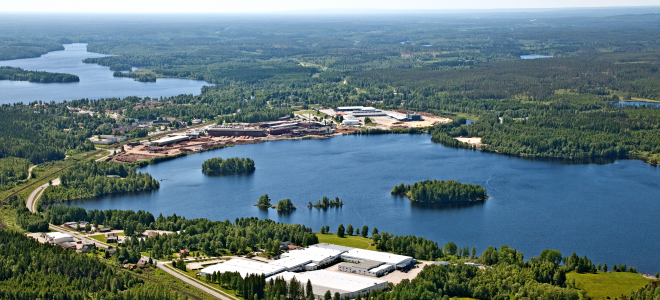 Systemairs huvudkontor i Skinnskatteberg. Foto: Systemair