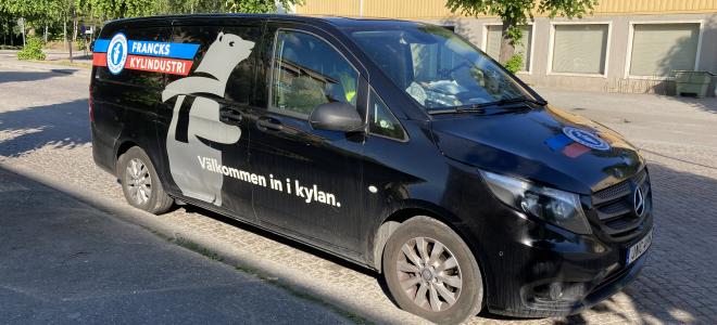 En av Francks Kylindustris bilar. Foto: Agnes Karnatz