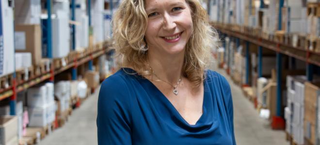 Rebecka Spånberg, ägare och vd för BLS Industries. Foto: Ola Nilsson