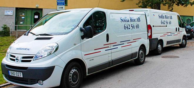 Servicebilar från Sofia Rör. Foto: Comfort Servicebilar från Sofia Rör. Foto: Comfort