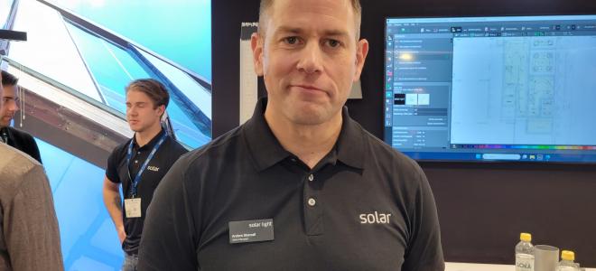 Anders Stenvall, försäljningschef belysning på Solar Sverige. Foto: Agnes Karnatz
