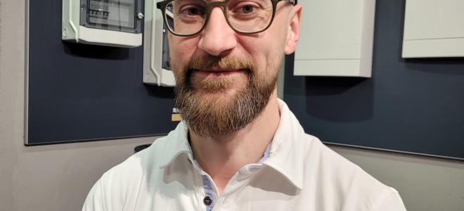Malmbergs vd Stefan Andersson på Elfack 2025. Foto: Agnes Karnatz