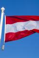 Österrikes flagga. Foto: Colourbox