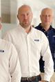 Mats Magnusson, divisionschef säkerhet, Mathias Asp, försäljningschef säkerhet, Henrik Bååge, distriktssäljare region mitt, och Patrik Lindmark, distriktssäljare region väst. Foto: Rexel