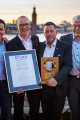 Mikael Börjesson, Kalle Silén, Christoffer Lindström, Robert Kristiansson, Jan Risén och Kenth Granljung var stolta representanter för Swegon under prisutdelningen på Münchenbryggeriet i Stockholm. Foto: Elise Florman Mikael Börjesson, Kalle Silén, Christoffer Lindström, Robert Kristiansson, Jan Risén och Kenth Granljung var stolta representanter för Swegon under prisutdelningen på Münchenbryggeriet i Stockholm. Foto: Elise Florman